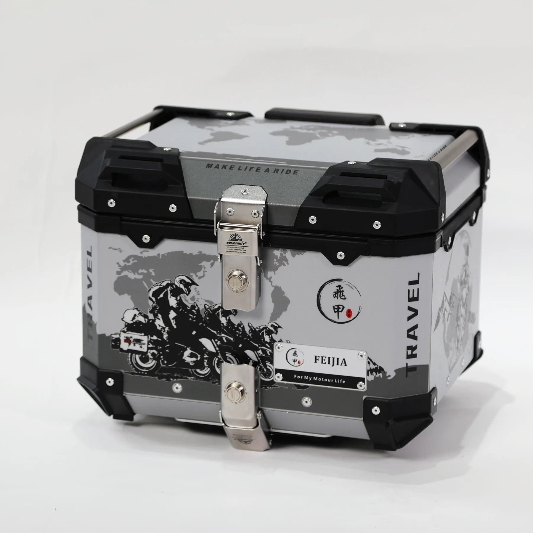 

Боковая коробка из алюминиевого сплава для мотоцикла FFQ, Модифицированная боковая коробка Huanglong Tail Box