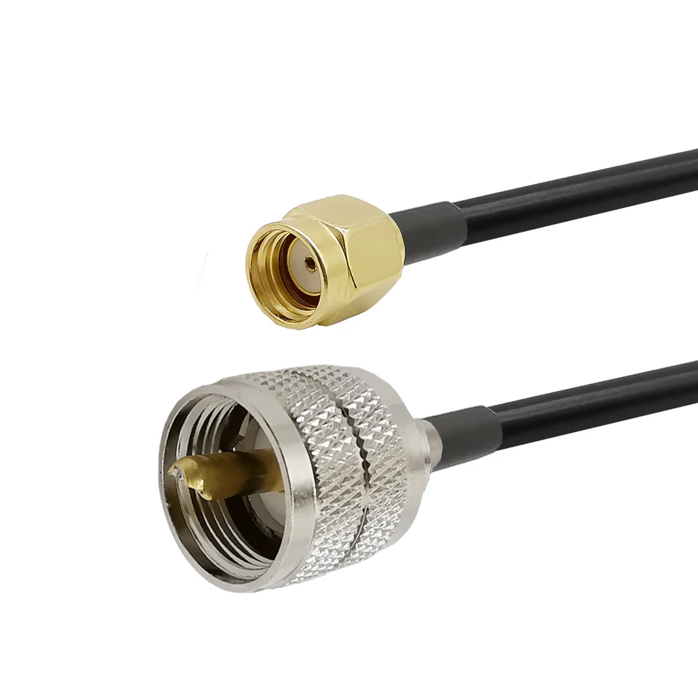 Переходник со штепсельной вилкой UHF SO239 на RP SMA штырьковый переходник с