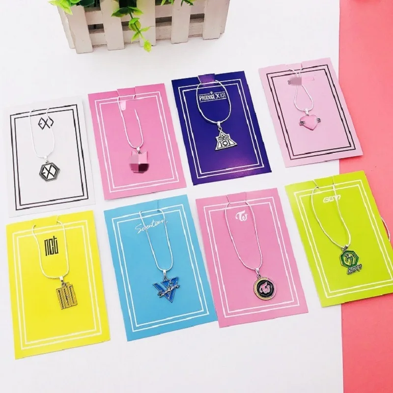 

KPOP Bangtan Boys EXO GOT7 TWICE Pink Necklace Mobile Phone Hanging Chain Keychain Peripheral