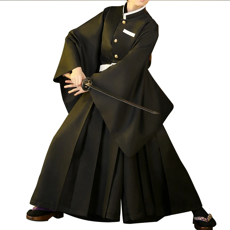 Костюм для косплея из аниме рассекающий демонов кимоно ткани мужчин Tokitou Muichirou No