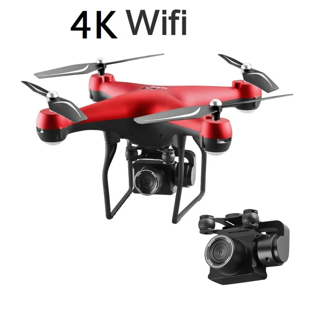 Дрон 4K S32T с вращающейся камерой Квадрокоптер HD для аэрофотосъемки давлением