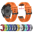 QuickFit 26 мм 22 мм силиконовый ремешок для смарт-часов Garmin Fenix 6 6x Pro 5 5X плюс 3 3HR быстроразъёмное соединение ленточная инстинкт Forerunner 945 935 ремень