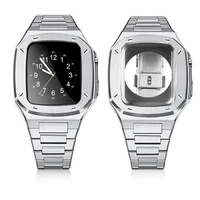 luxury watch accessories for apple watch iwatch 654se metal strap case 44mm