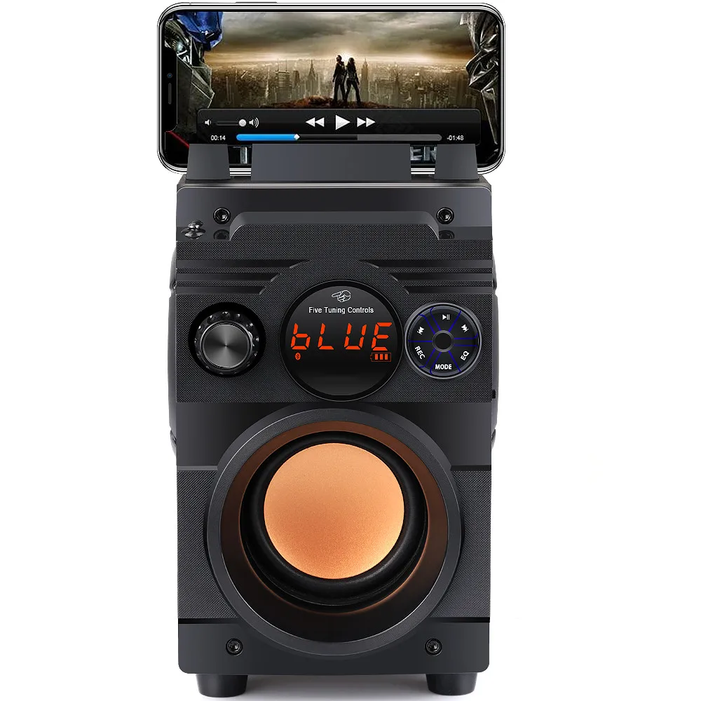 10 Вт/20 Вт Портативный беспроводной Bluetooth динамик boombox Большой Мощный сабвуфер