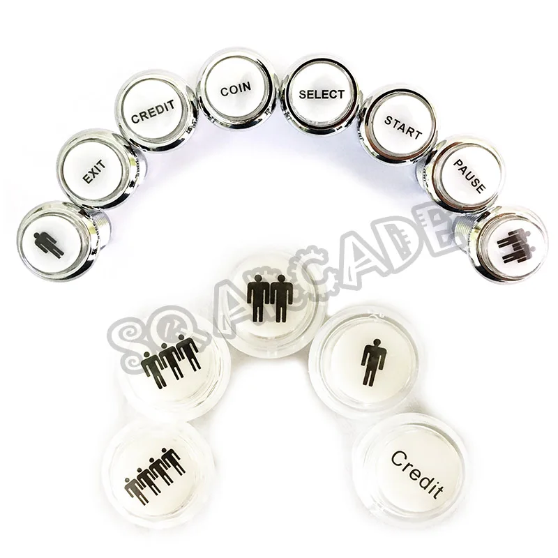 Бесплатная доставка/Аркады Кнопка/освещающий старт Аркады кнопки с светодиодный