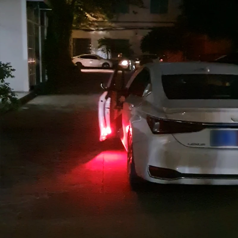 

Car Led Door Open Strobe Warning Light 3 Leds Anti Rear End Collision Safety Lamp Ambient Induction Flash Signal Light