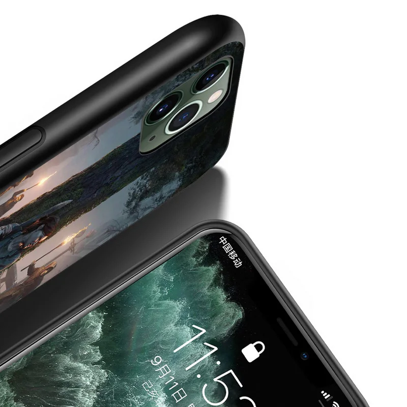 

The Last Of Us For iPhone 12 11 XS Pro Max Mini XR X 8 7 6 6S Plus 5 SE 2020 Black Cover Phone Case
