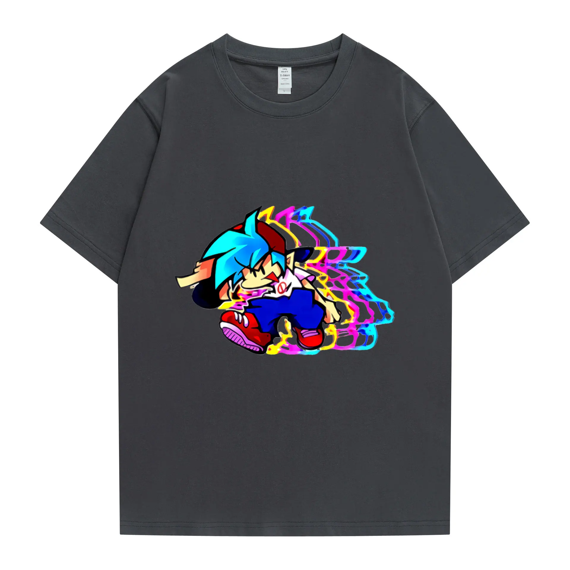 

Hot Sale Friday Night Funkin Mens Tops Clothing T-Shirts Cartoon Game Breathable Male Pattern Printed Fashion T Shirt Harajuku