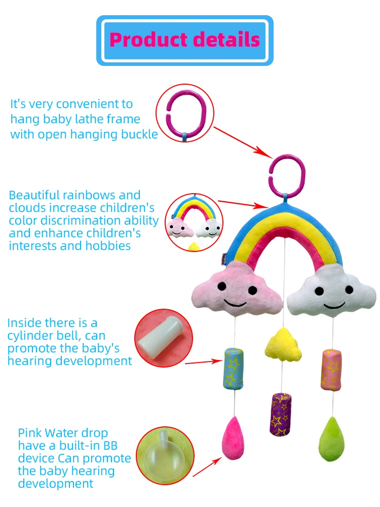 игрушка для новорожденных Детские игрушки мобильные детские плюшевые кровать