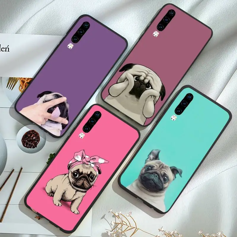 

Pug Dog French Bulldog Phone Case For Huawei Mate 9 10 20 Pro lite 20x nova 3e P10 plus P20 Pro Honor10 lite