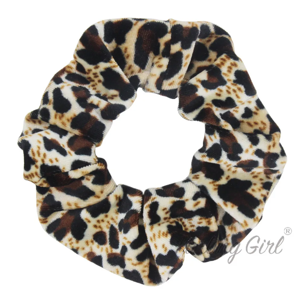 1 шт. бархатные резинки для волос с леопардовым принтом |