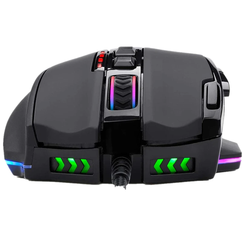 Redragon игры Мышь 12400 Точек на дюйм программируемый лазерный 10 кнопок 16 миллионов