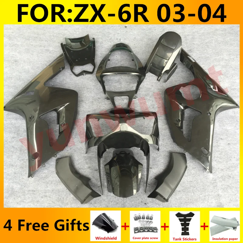 Новый комплект обтекателей для мотоцикла ABS подходит kawasaki Ninja ZX 6R 636 ZX6R 2003 2004 03 04