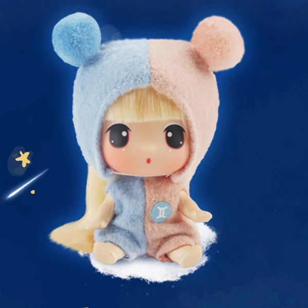 Gemini Кукла Ddung, мягкая, модная, имитация, кукла, созвездие, игрушки для детей, Обучающие, реалистичные, куклы, подарок на день рождения - Цвет: Gemini