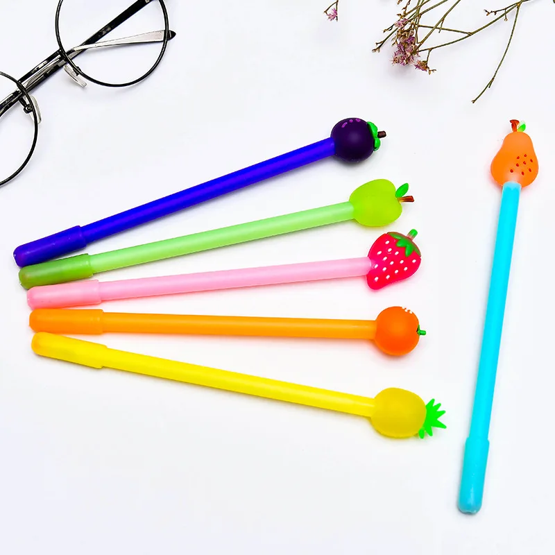 36 шт./набор фруктов креативные гелевые ручки (клубника ананас груша оранжевый