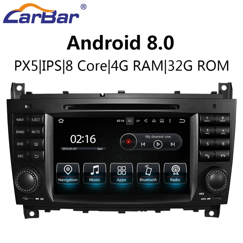 Автомобильный DVD GPS навигатор 7 &quotAndroid радио аудио стерео плеер для Mercedes Benz C Class W203