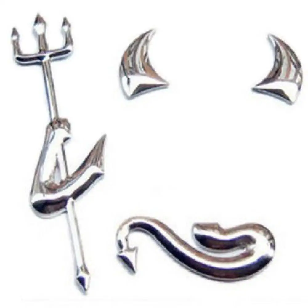 3D Автомобильная наклейка Devil автомобильная с эмблемой демона для Mercedes Benz E53 C63 C43