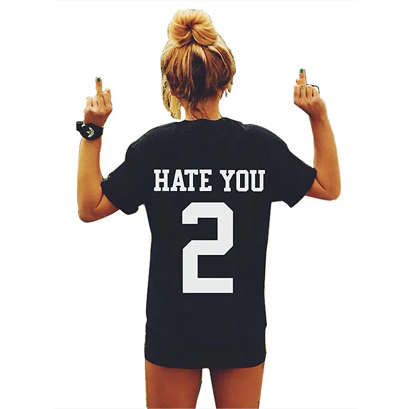 Стильная женская Повседневная футболка с круглым вырезом и принтом на спине