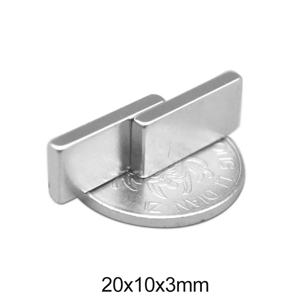 

5~100pcs 20x10x3 mm Block Powerful Magnets Bulk Sheet Neodymium Magnetic 20x10x3mm Super Strong Permanent NdFeB Magnet 20*10*3