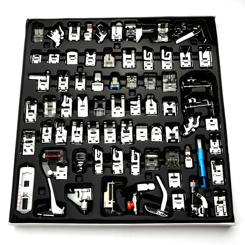 Набор прижимных лапок комплект для швейной Машинки 32/35/48/52/62/72 тесьмы потайного