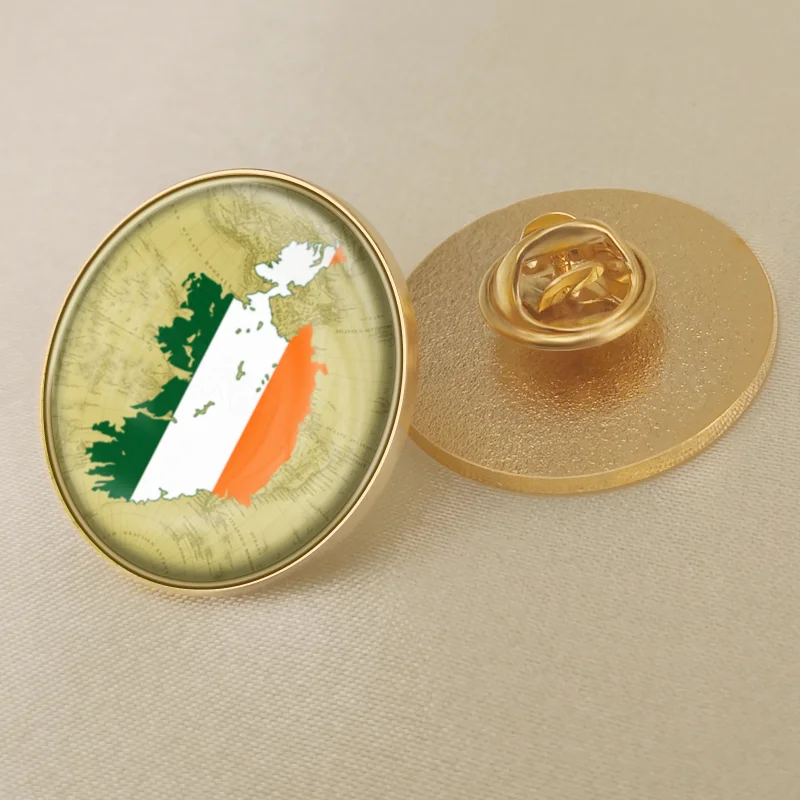 Герб Ирландия ирландец карта Национальный флаг Эмблема с национальным цветочным