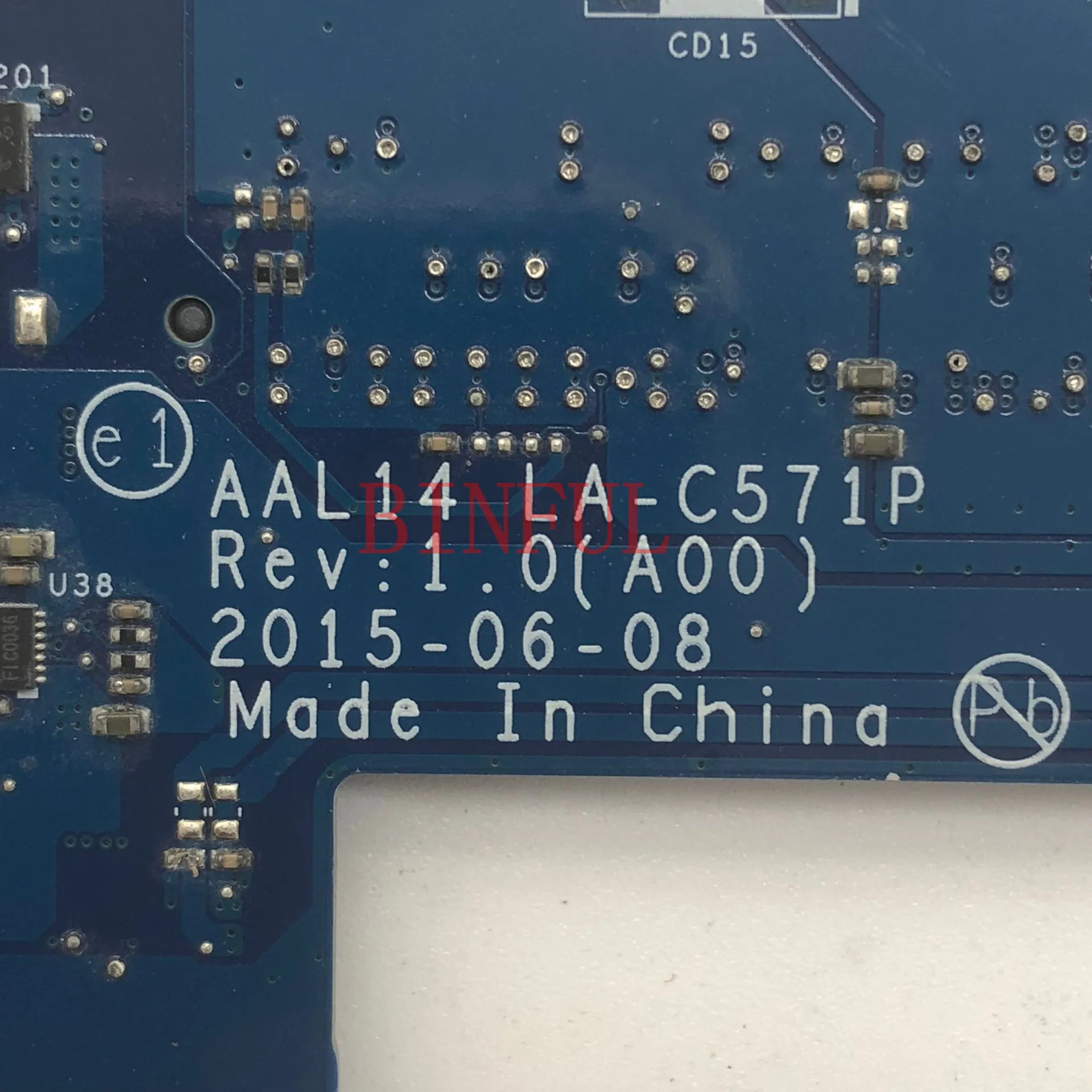 Высокое качество для 15 5000 5552 LA-C571P ALL14 CN-0F77J1 0F77J1 F77J1 с SR29E N3700 материнская плата с процессором для ноутбука полностью протестирована