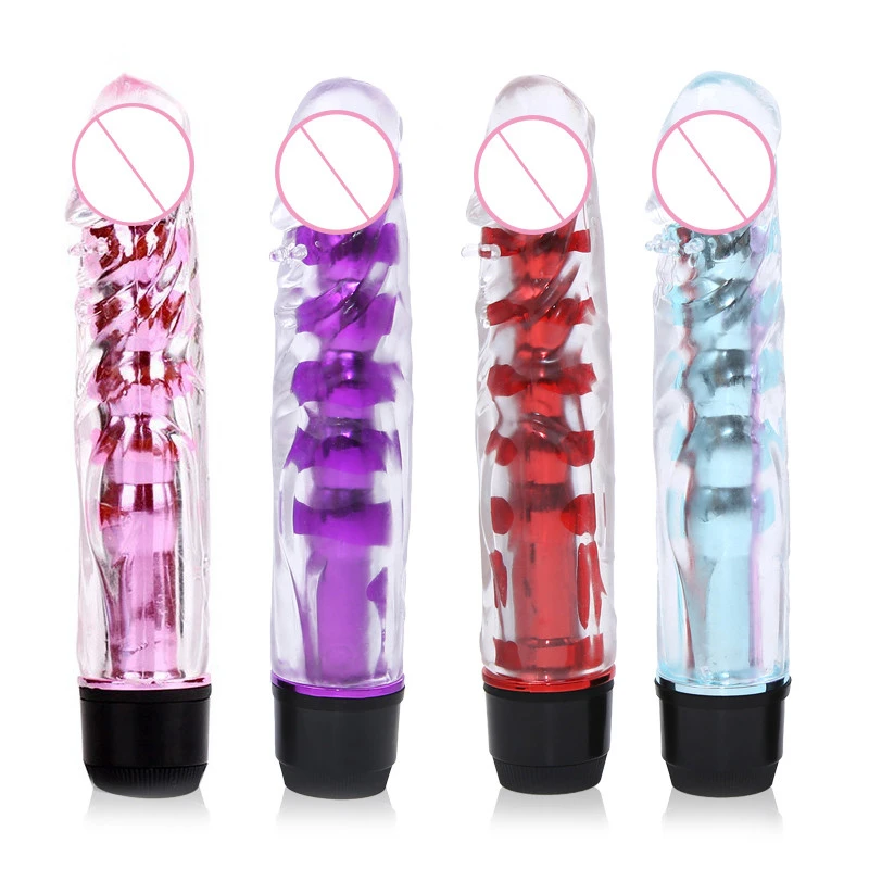 Большой Мощный Вибратор Желе Фаллоимитатор Вибрационный Multi Speed G Spot Dildo