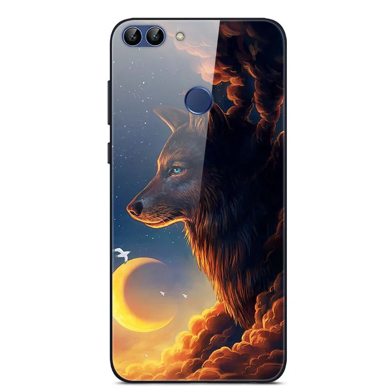 57 Для huawei P Smart Enjoy 7S чехол из закаленного стекла с изображением планеты космос, стеклянный чехол-накладка для huawei P Smart Coque Shell PSmart - Цвет: 57