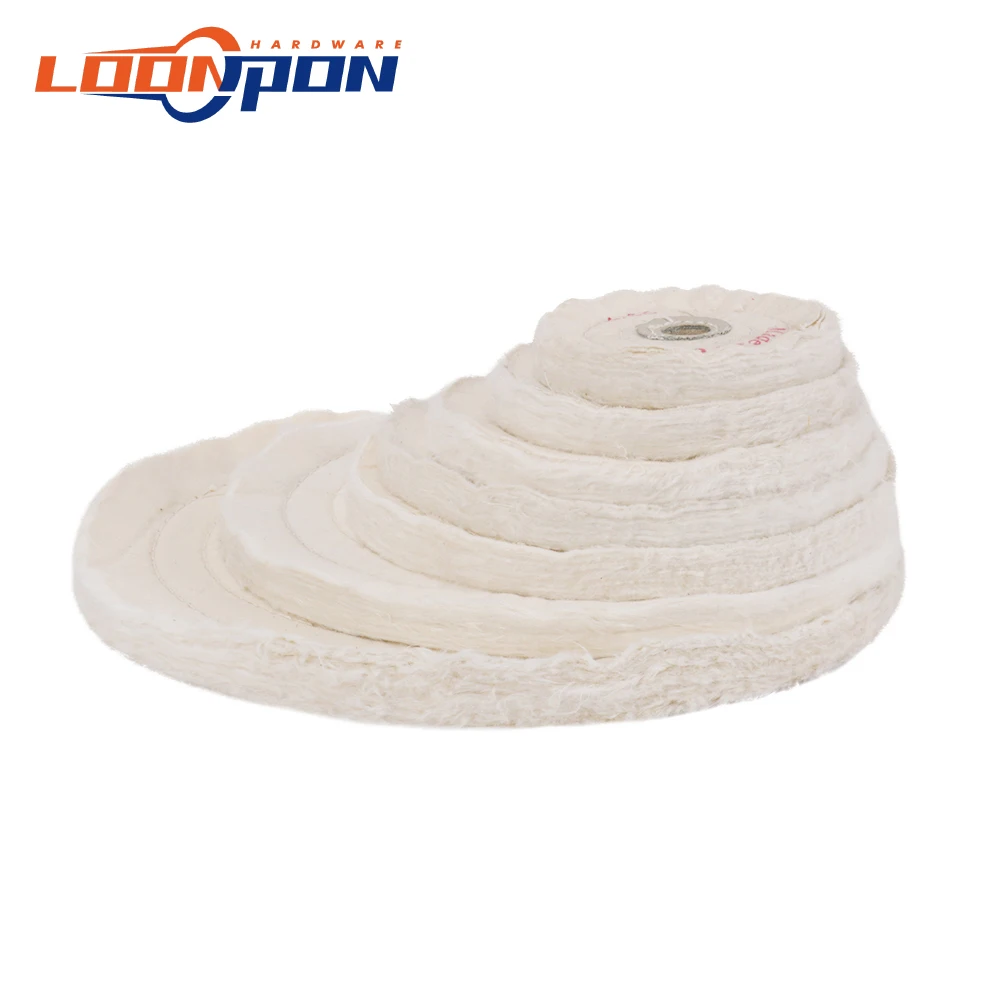 Полировальный круг Мягкая Белая тканевая насадка для ювелирных изделий 4 ~ 14