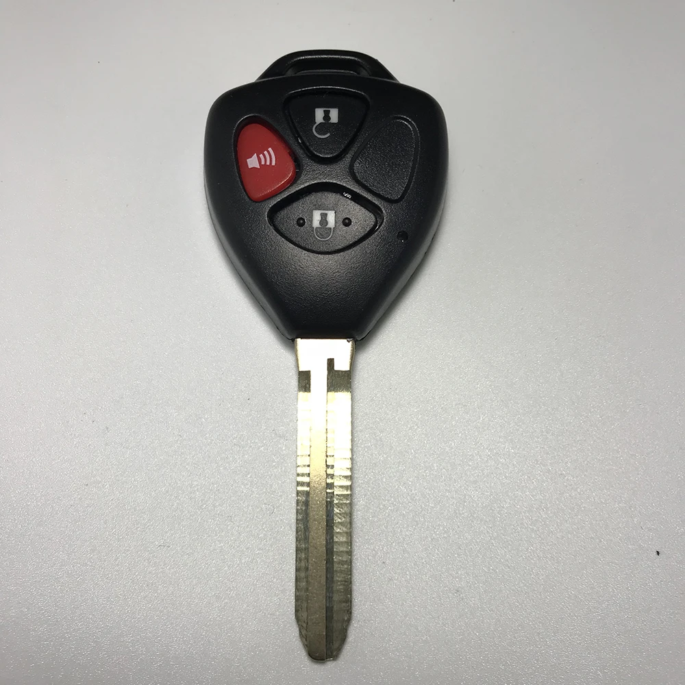 Самый дешевый 10 шт./лот 3-кнопочный чехол для дистанционного ключа Toyota