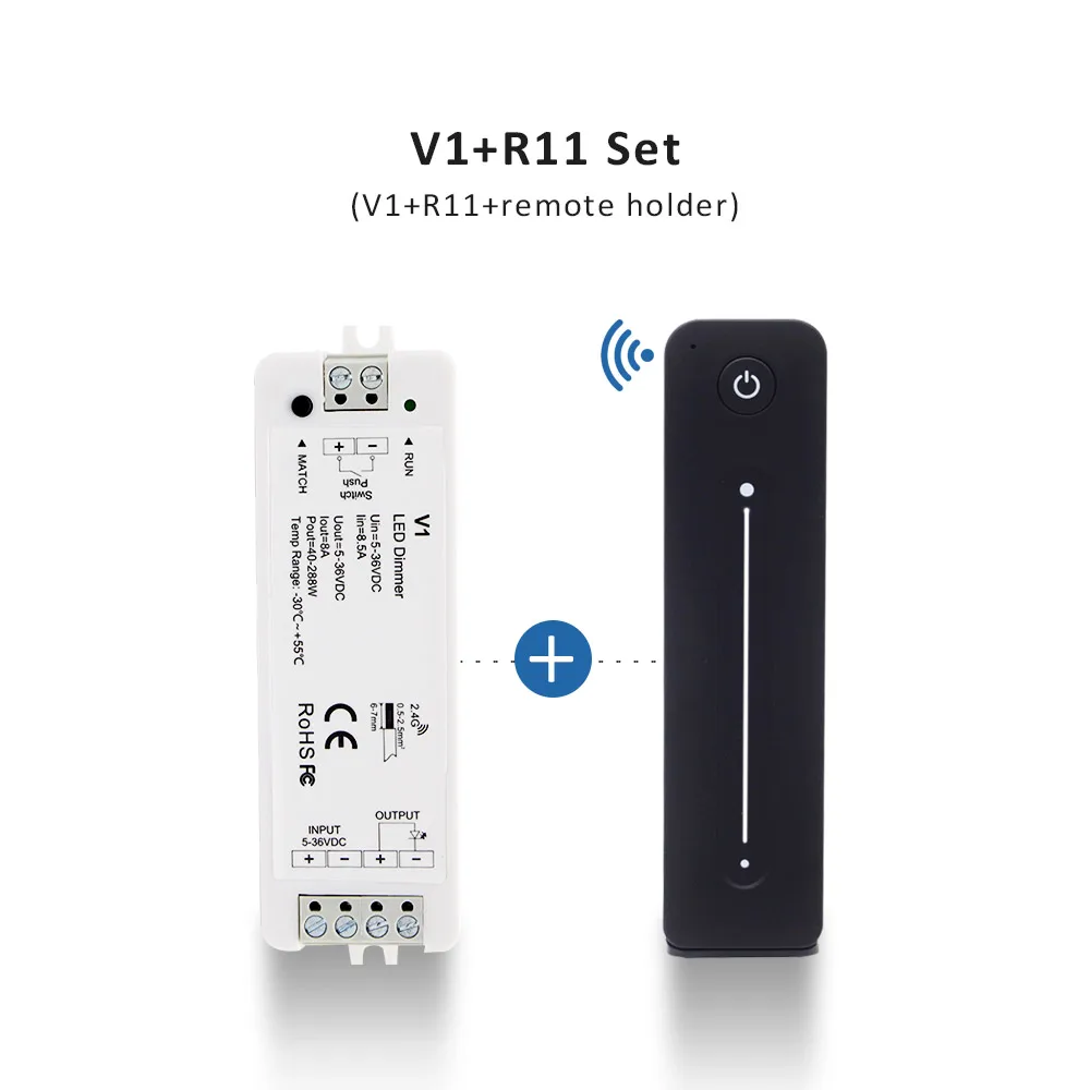 

Беспроводной регулятор яркости MJJCLED-V1-R11 для светодиодных лент