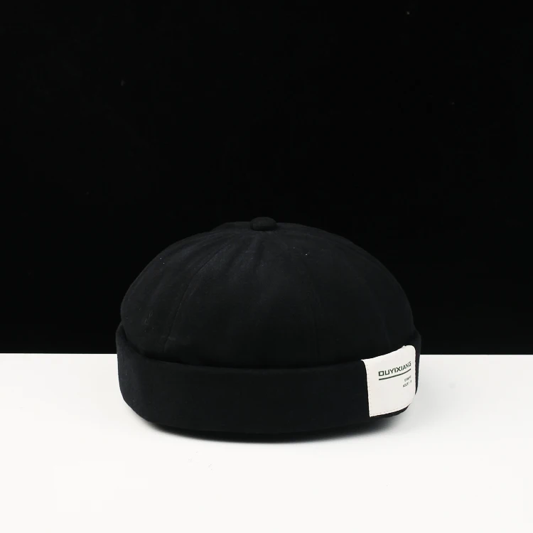 Vintage Docker Cap Brimless Hat Men Hip Hop Boys Beanie Hats Cotton Retro Adjustable Literary Landlord Sailor Women | Аксессуары для