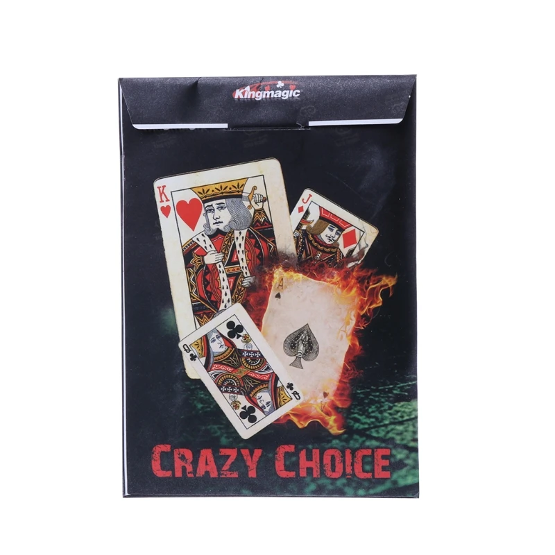 

New Crazy Choice Card Deck Magic Trick Close Up Turn Cards To The Same Magic Toy