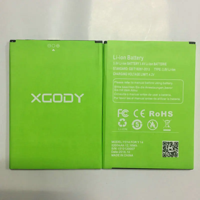 3200 мА/ч Батарея для XGODY Y14 6 0 дюймовых запасных частей Перезаряжаемые мобильный