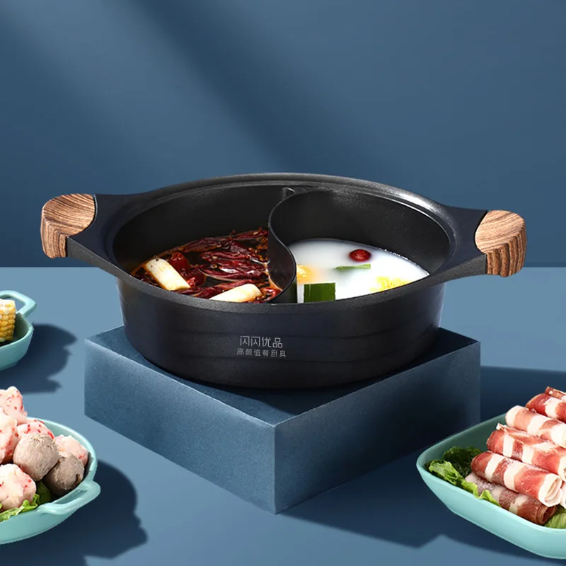 Оптовая продажа керамический антипригарный горшок Maifan с двумя вкусами бытовой