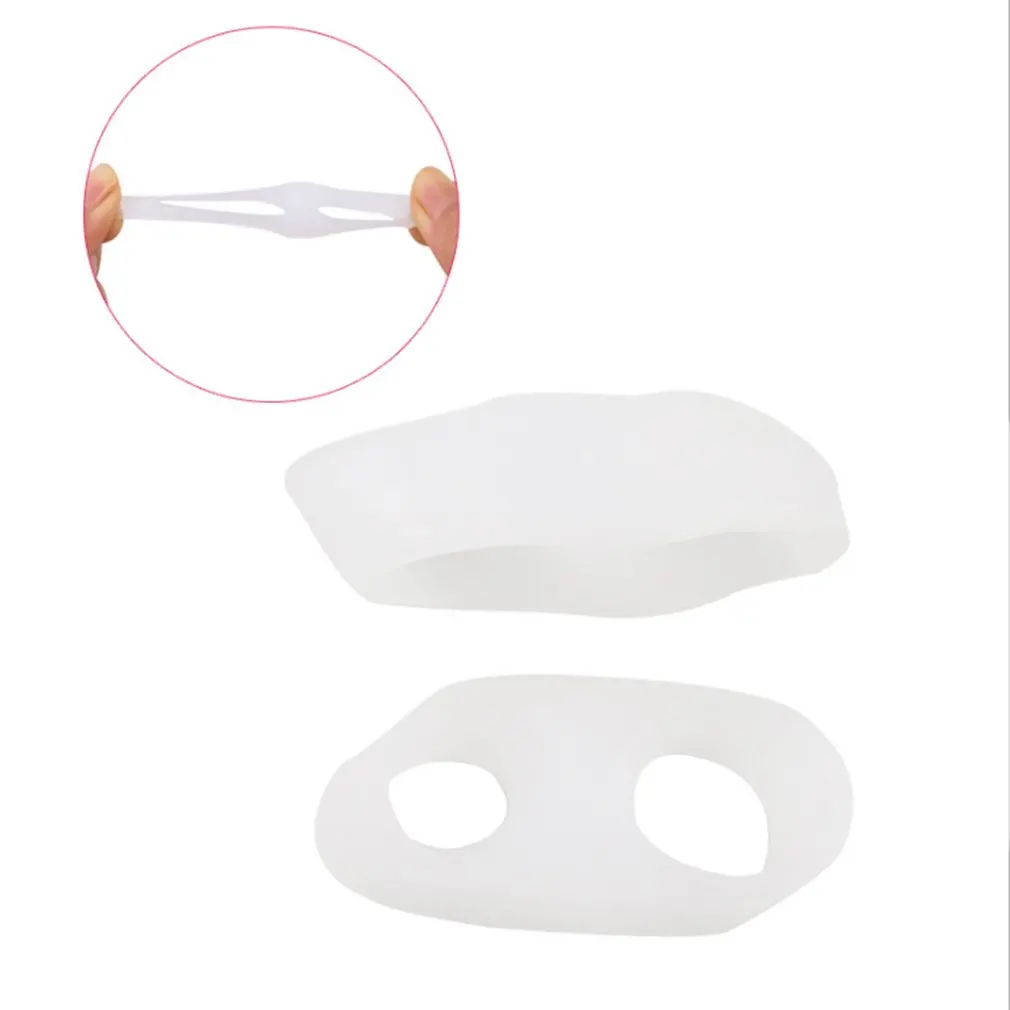 Силиконовый маленький носок Sub-разделитель для пальцев ноги с двумя отверстиями