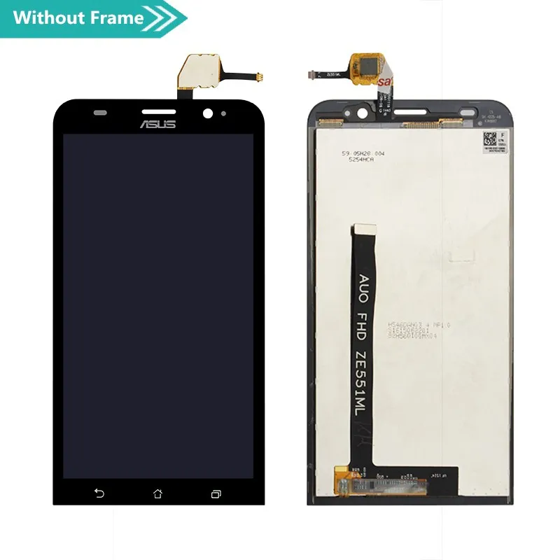 Для Asus Zenfone 2 ZE551ML Z00AD ЖК-дисплей кодирующий преобразователь сенсорного экрана в сборе Ремонт для Asus ZenFone 2 ZE551ML ЖК-экран