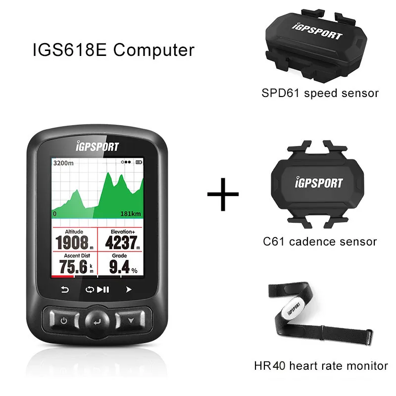 Group 6 IGPSPORT ANT+ GPS IGS618 Велосипедный блютуз Беспроводной секундомер Спидометр Водонепроницаемый IPX7 Велоспортный велосипедный Спидометр компьютер - Цвет: Group 6