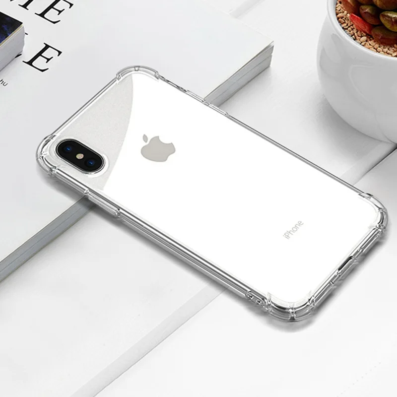 Кристально чистый i чехол для телефона противоударный [Анти желтый] Мягкий