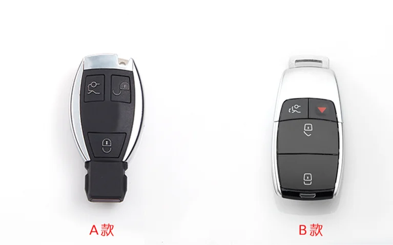 Модный чехол для автомобильных ключей из углеродного волокна с принтом Mercedes Benz