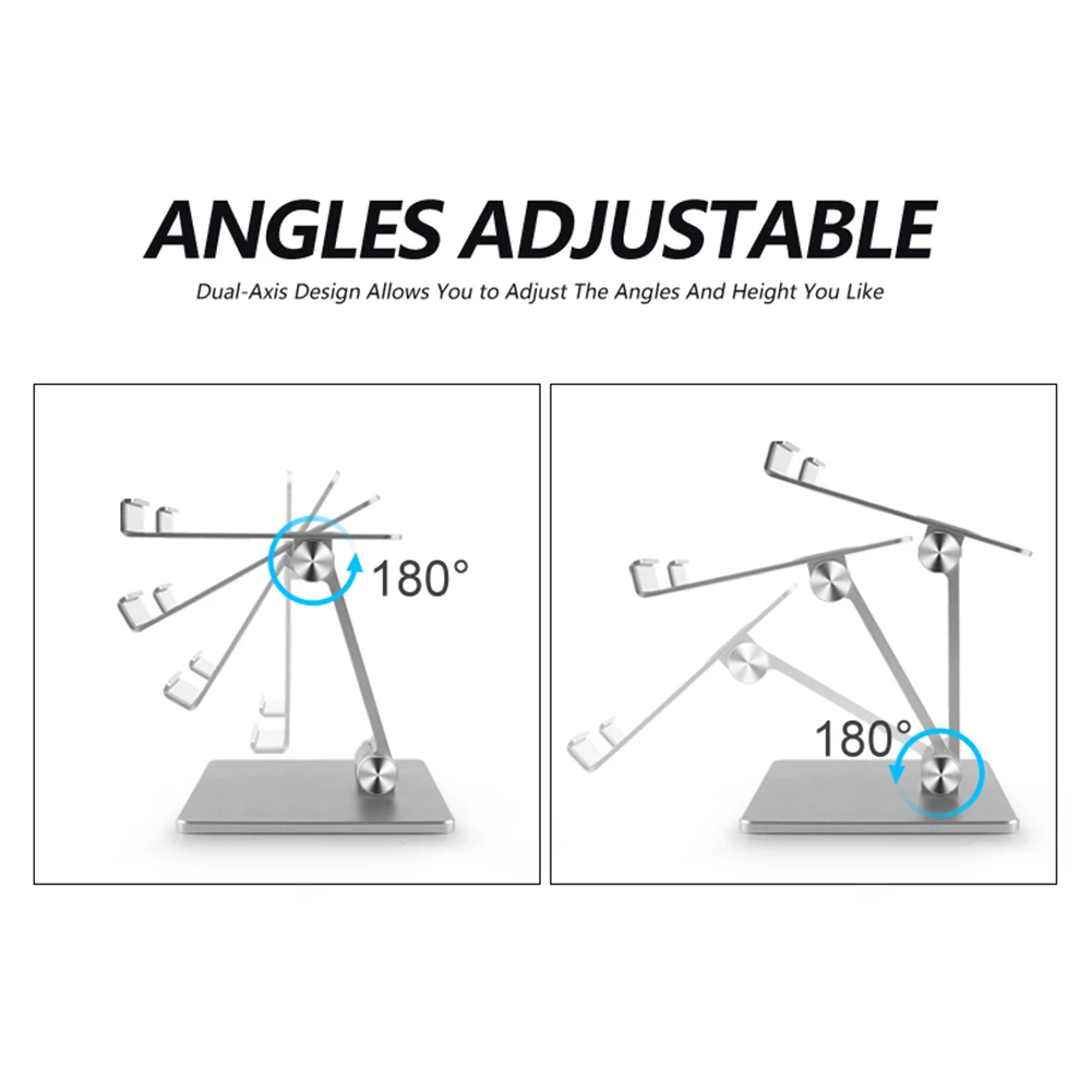 Miglior Supporto Per Tablet Supporto Regolabile In Alluminio Supporto Da Tavolo Pieghevole Dock Per IPad Pro 12.9 11 10.2 Air Mini 2020 Samsung Xiaomi Huawei