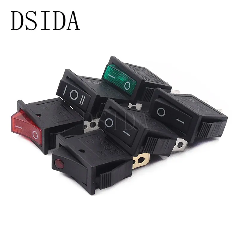 KCD3 клавишный выключатель 2 контактный/3 контактный Электрический светильник с