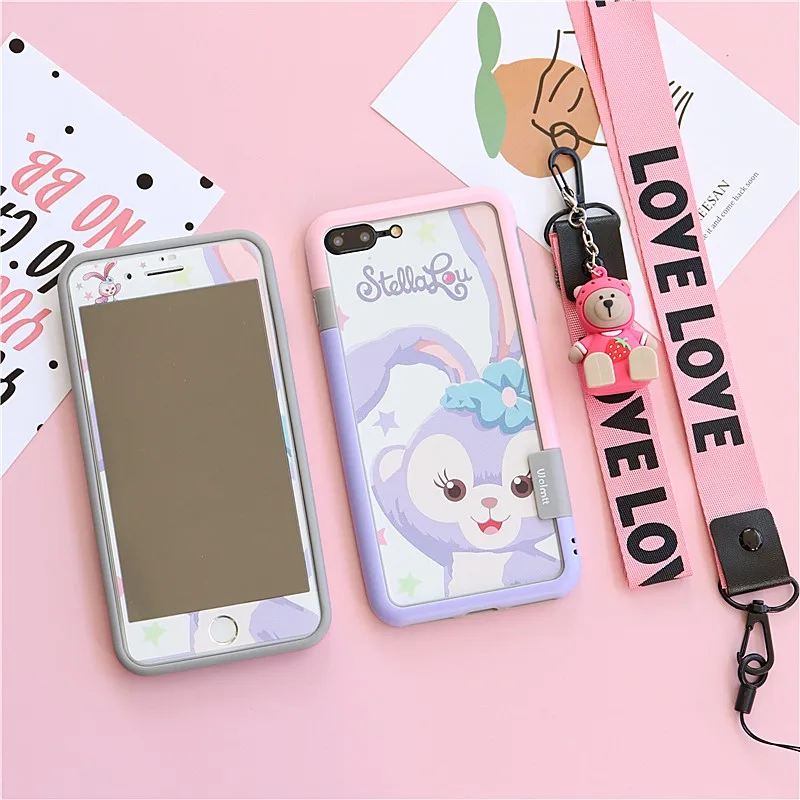 Для iPhone11pro max 8 7Plus противоударный бампер+ Duffy пленка для экрана из закаленного стекла для iPhone Xsmax xr 7 8 plus 6S 11 ремешок