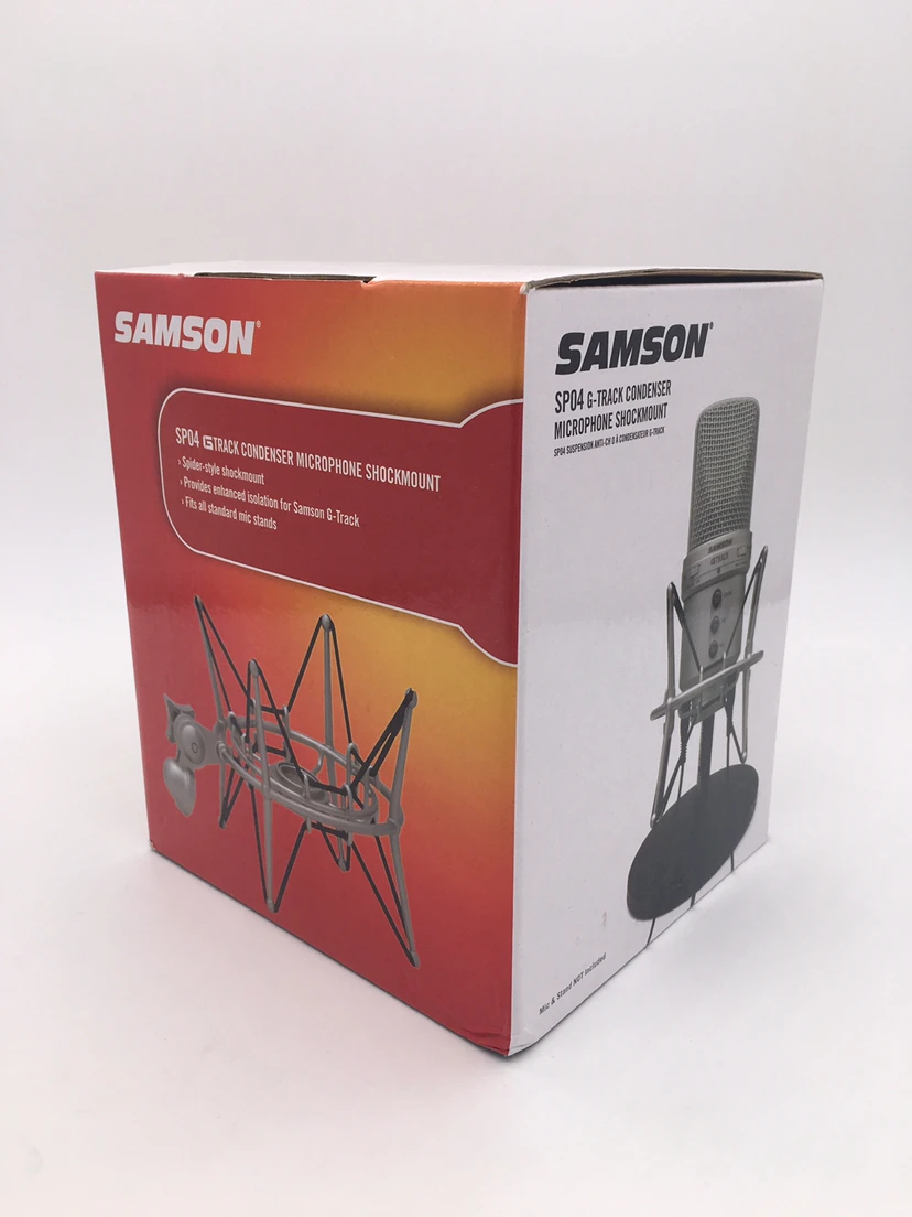 Samson SP04 противоударный подвесной паук студия амортизирующее крепление микрофона держатель зажим Зажимная стойка для Samson G TRACK