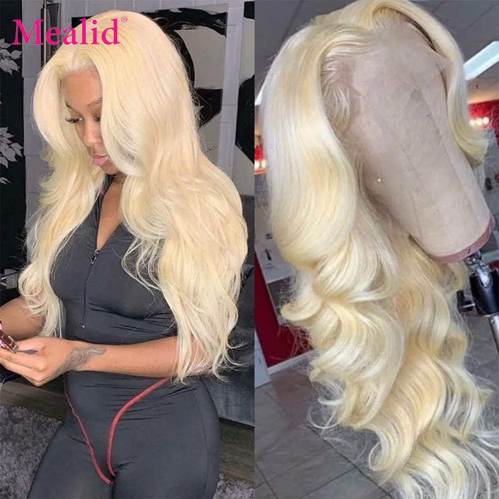 

613 Lace Front Wig 13x4 Frontal Blonde Wig 40 Inch Human Hair Lace Wigs Brazilian Body Wave Glueless Pre Plucked For Women