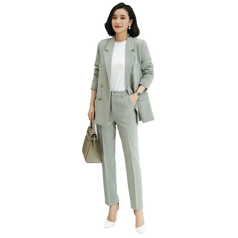 

Professional suit women British style 2020 new leisure fashion temperament suit pants white collar business suit