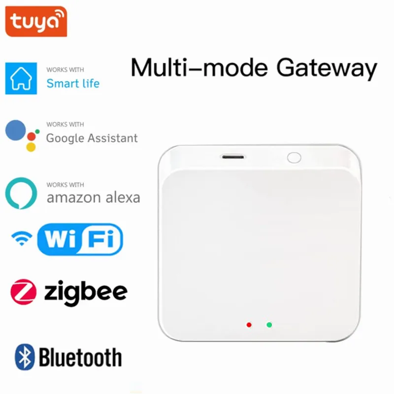 

Сетевой хаб для умного дома Tuya Gateway ZigBee, хаб с Wi-Fi, Bluetooth, управление умным домом для Smart Life, Alexa, Google Home