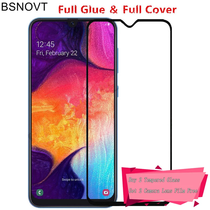 

2PCS Screen Protector For Samsung Galaxy M30S Glass Full Glue Tempered Glass For Samsung M30S Film For Samsung M30S Glass 6.4"