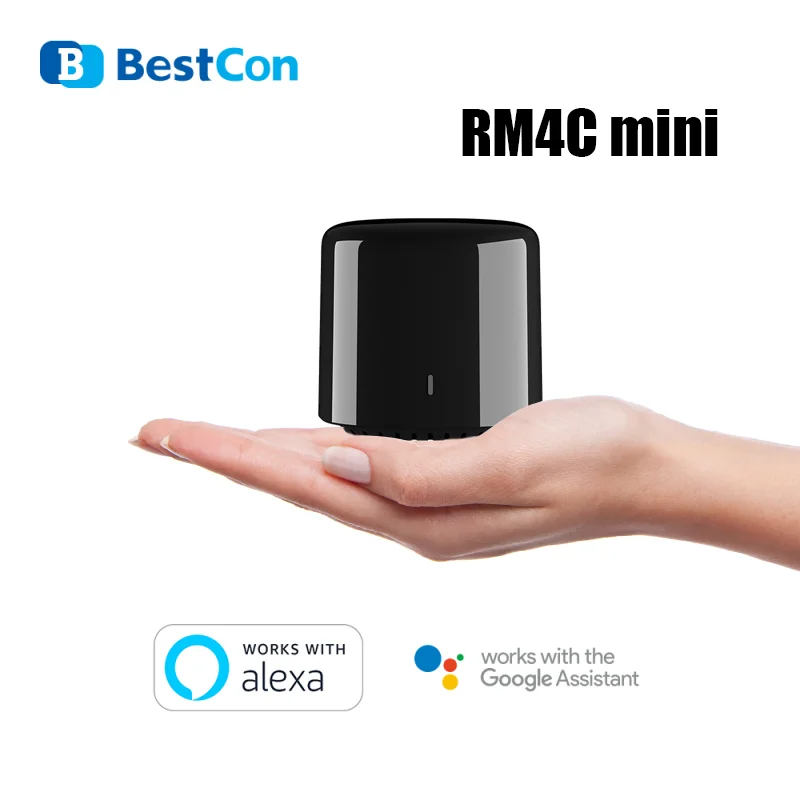 

Broadlink RM4C/RM4 Mini Smart Home Automation WiFi/IR/4G Wireless Controller Voice Control Compatable With Alexa Google Home