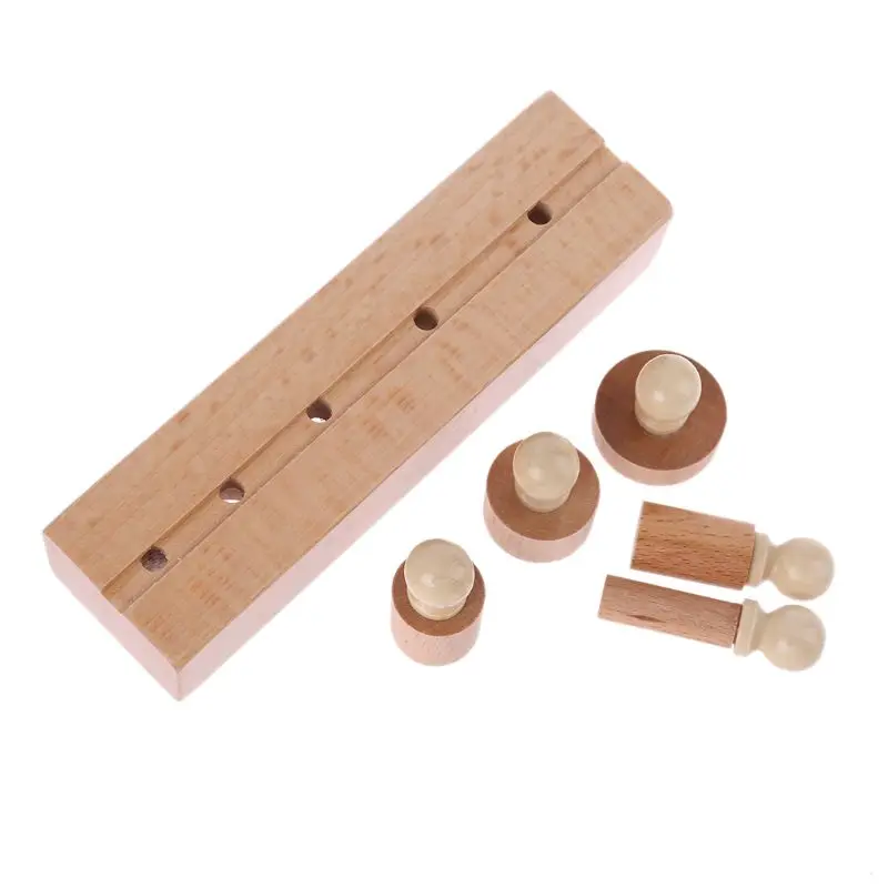 

Educational Wooden Kid Montessori Cylinder Socket Early Development Teaching Toy F3ME